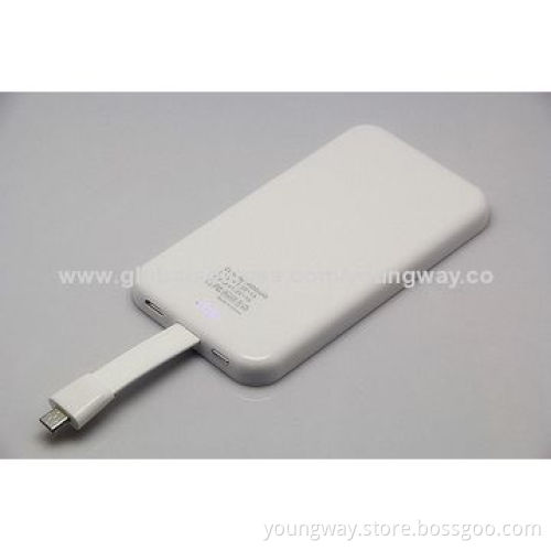 Portable Power Bank 6000mAh Capacity, Ipad/Iphone Charger, size 80*80*20mm